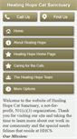 Mobile Screenshot of healinghopecatsanctuary.org